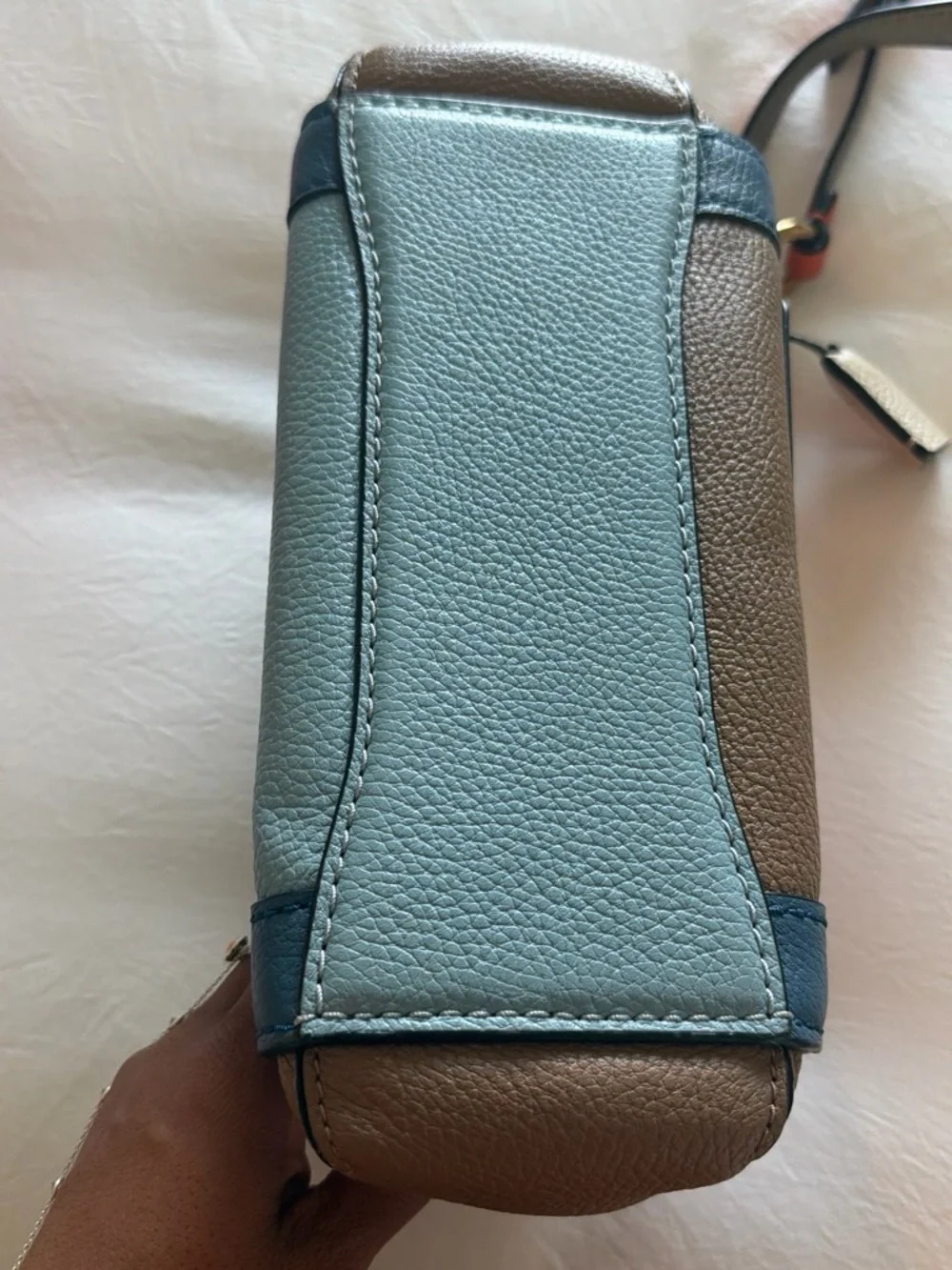 Marc Jacobs Multi-Color Leather Shoulder Bag - Brown, Blue & Orange